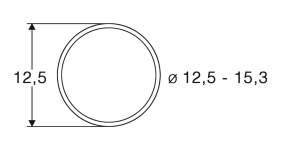 Roco 40075 - H0 Haftringsatz 12,5-15,3 mm (10 Stück)
